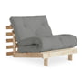Karup Design - Roots Fauteuil-lit 90 cm, pin naturel / gris (746)